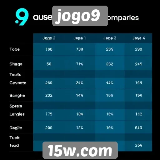 Comparativo entre jogo9 e concorrentes no mercado