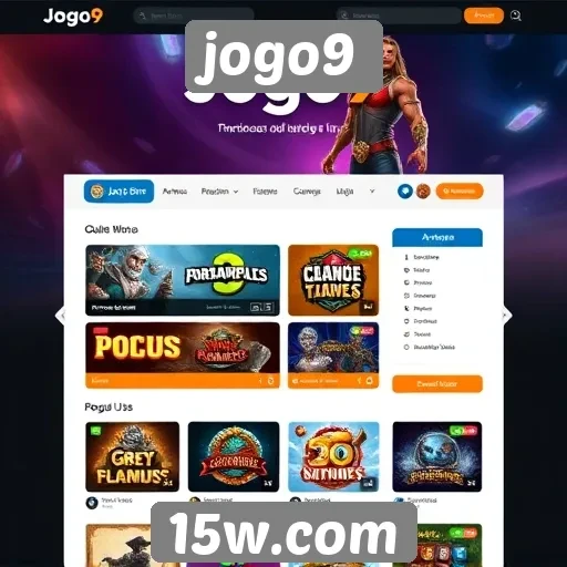 Análise da interface do site jogo9